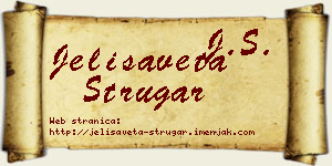Jelisaveta Strugar vizit kartica